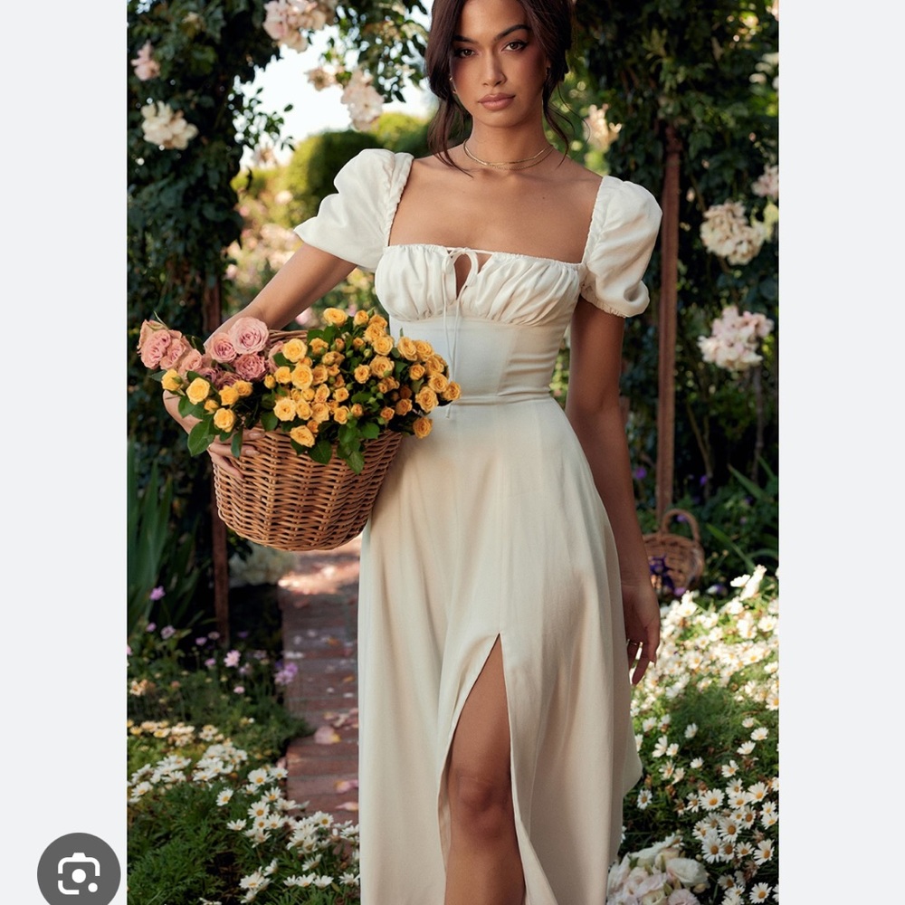 House of cb white tallulah dress